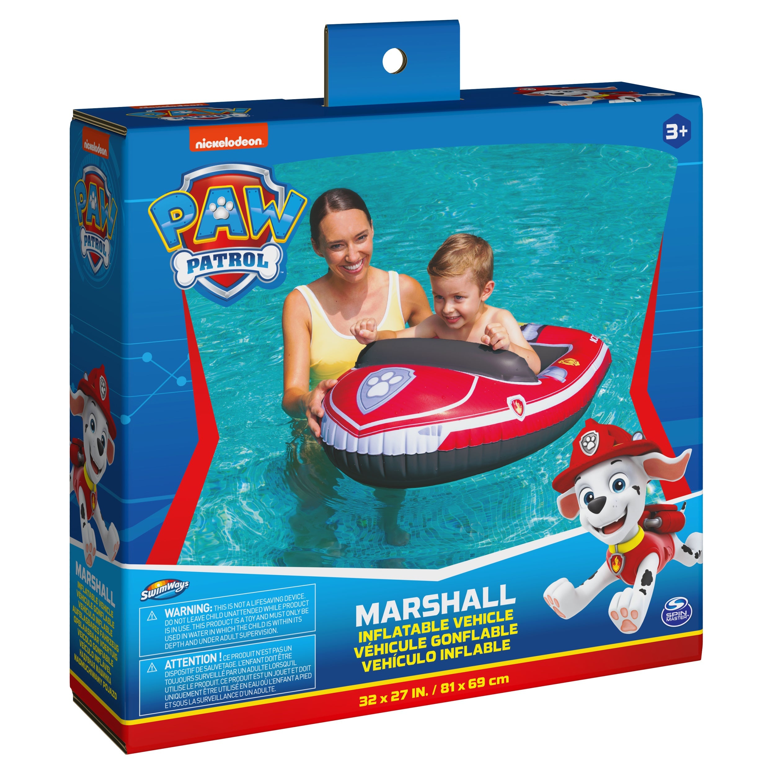 Swimways Paw Patrol Marshall Inflatable Water Boat
