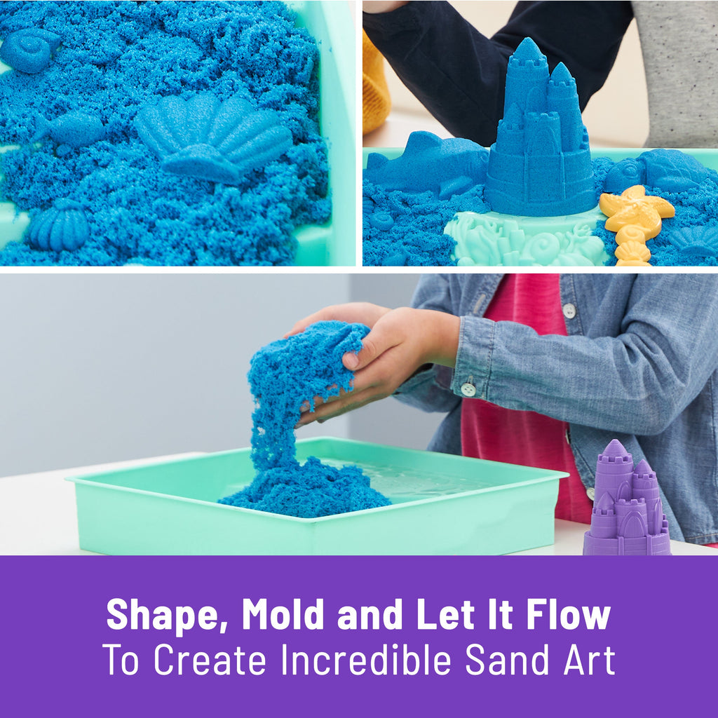 Kinetic Sand, 1lb Blue Sandbox Playset
