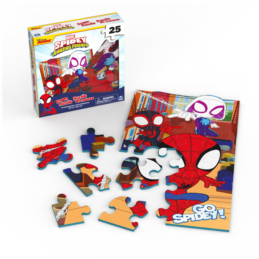 Disney Junior Spidey and his Amazing Friends, 25-Piece Foam Jigsaw Puzzle